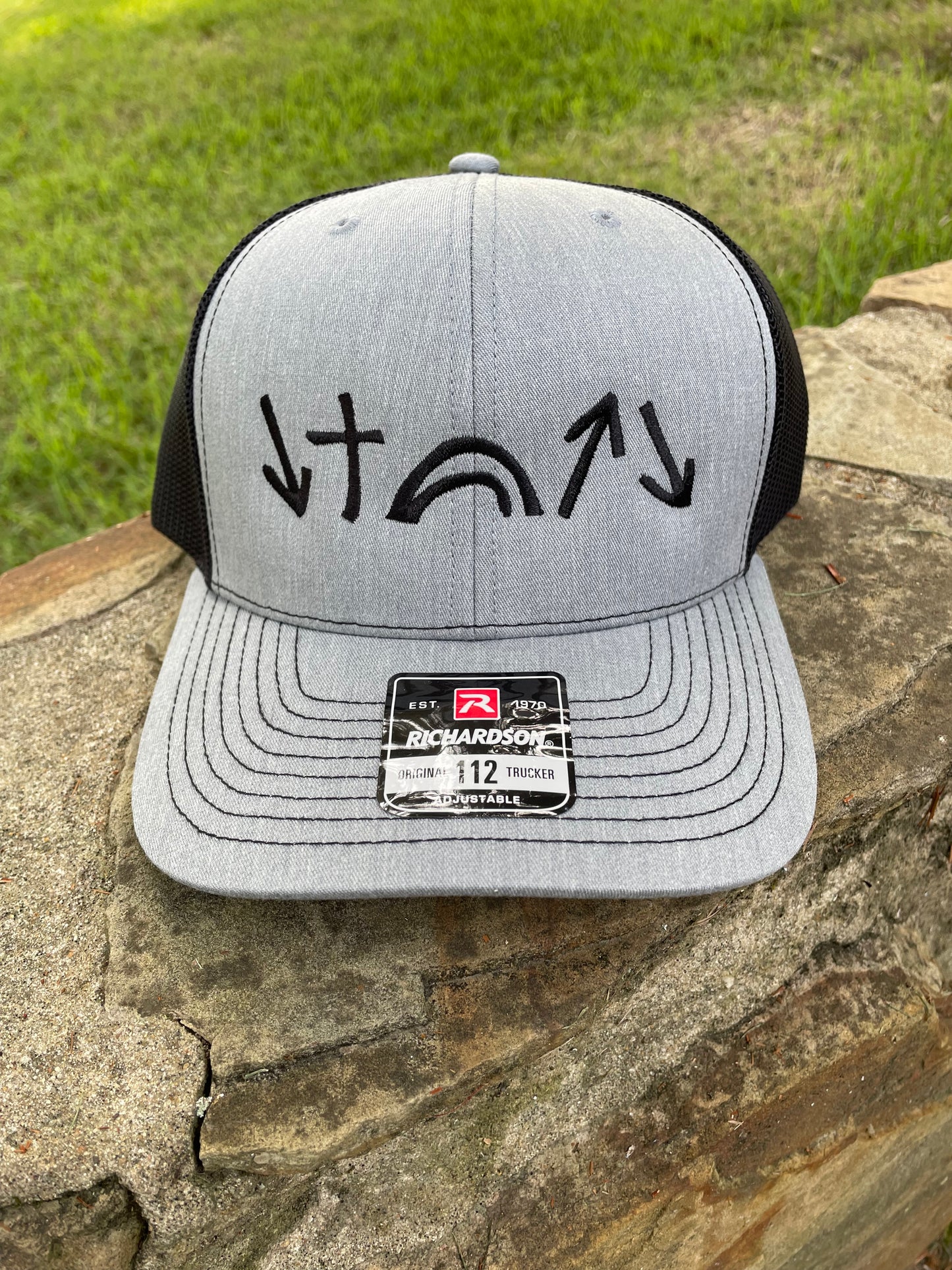 Light Grey and Black Hat