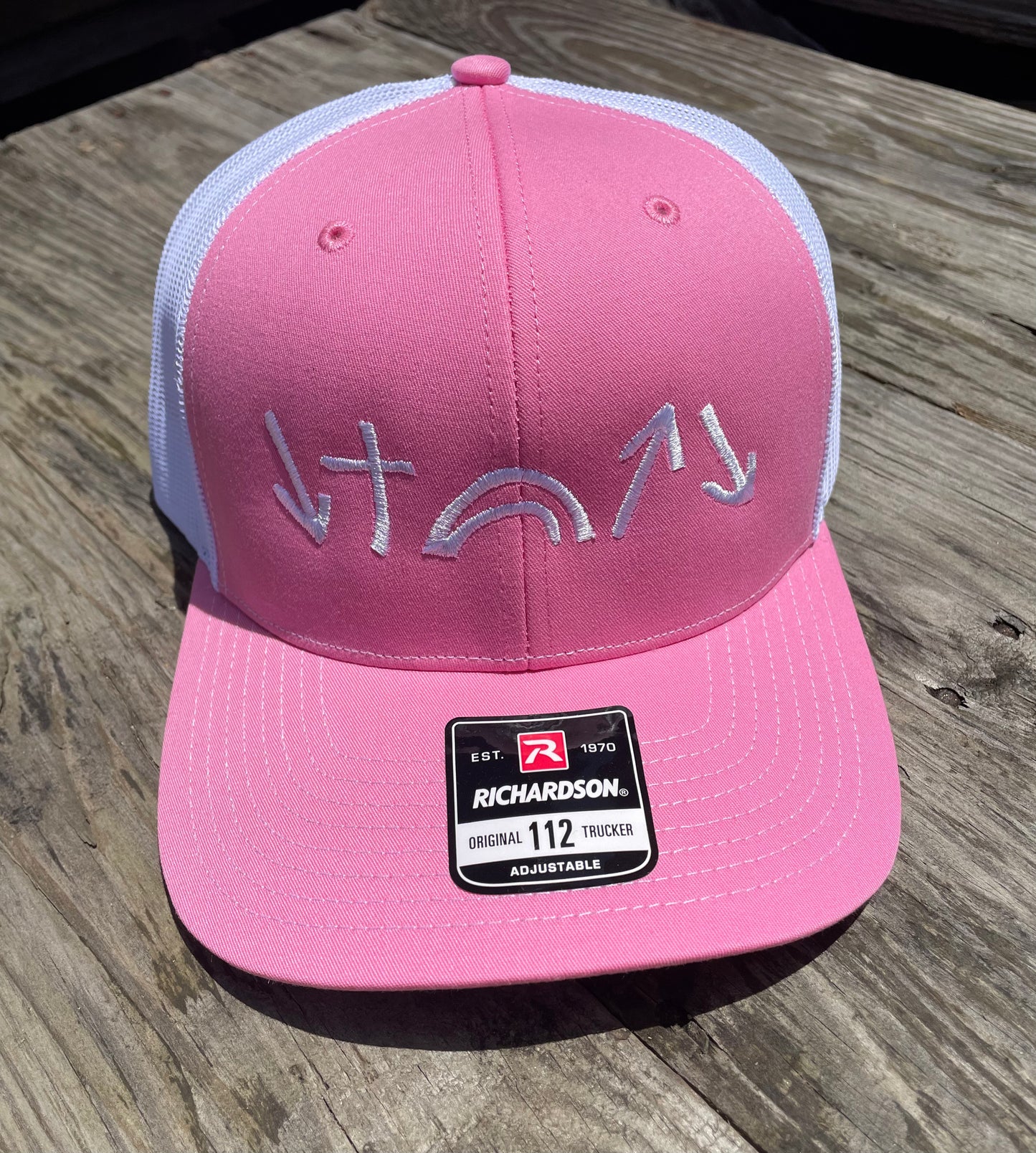 Gospel Symbols Hat - Pink and White