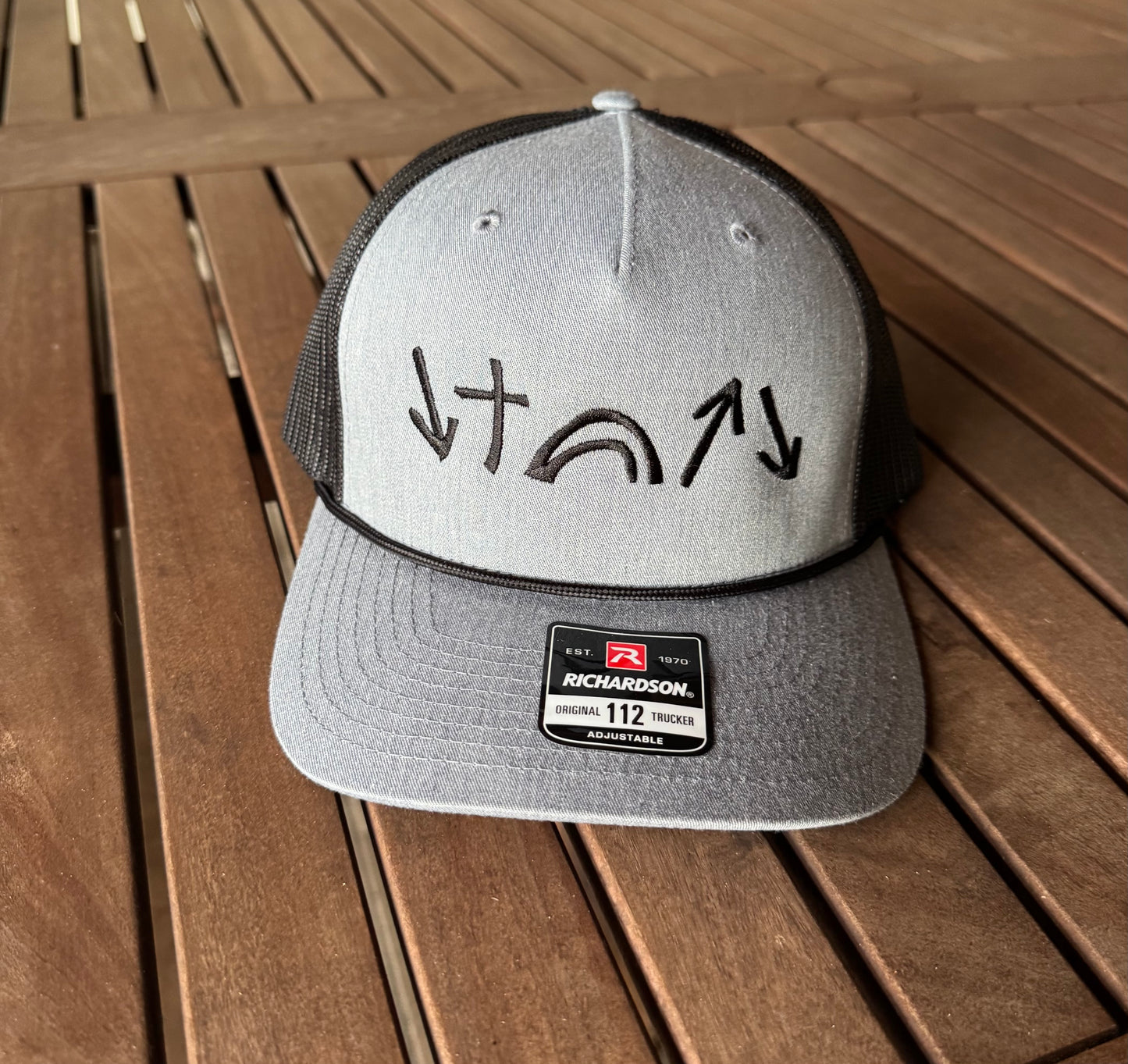 Gospel Symbols Rope Hat - Grey and Black